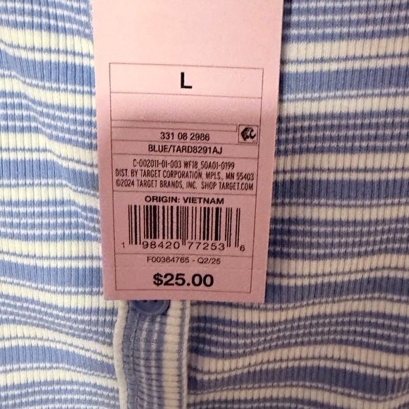 Wild Fable Sleeveless Button-Front Ribbed Mini Skater Dress Size L NWT - Picture 7 of 8